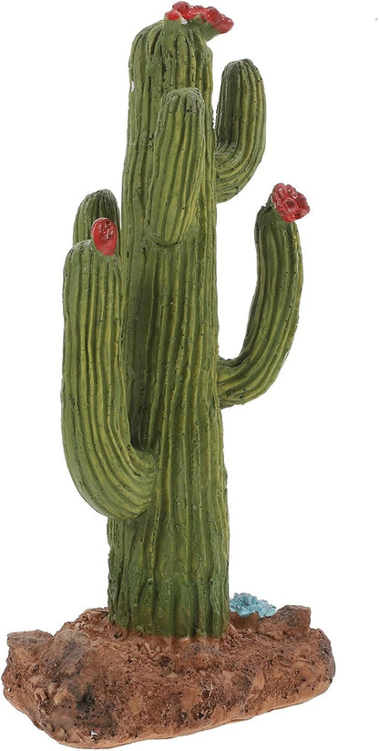 Artificial Cactus Plants for Reptile Tank Decoration, Sturdy Fake Plants for Leopard Gecko and Turtle Terrarium, Desert Habitat Decor for Bearded Dragon and Lizard Enclosure