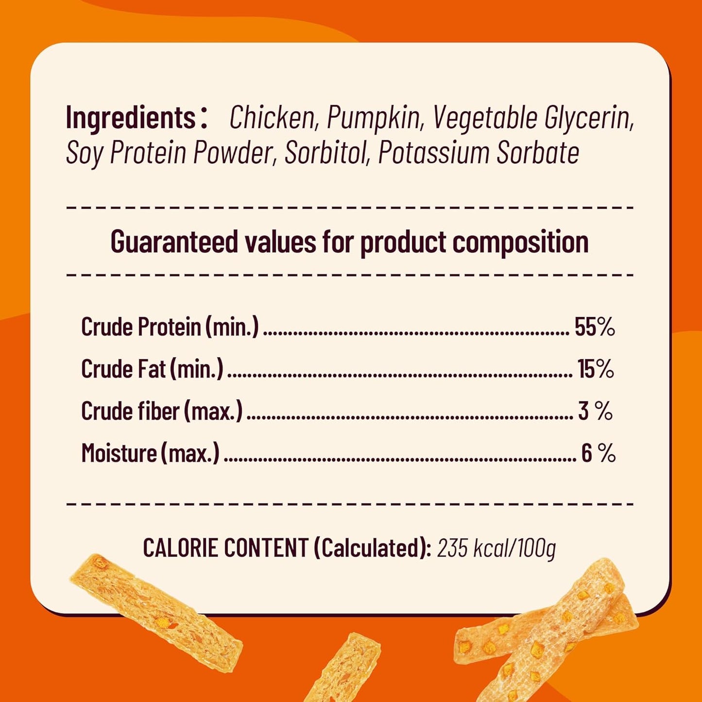 23.28oz Chicken & Pumpkin Jerky Dog Treats - Grain Free, Limited Ingredient Dog Snacks - All Natural Chewy Dog Treats for Digestive Health - Training Treats for All Dog Sizes