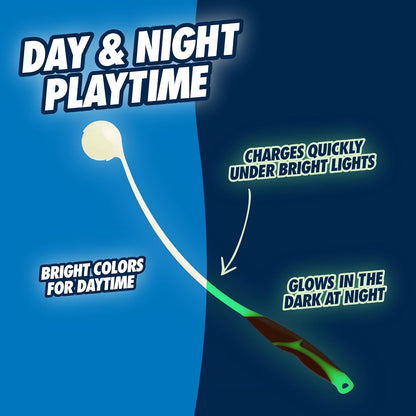 Chuckit! Pro Fetch Toy Dog Ball Launcher For Dogs; Compatible With Any Medium Chuckit! Medium Size 25 Inch + Glow Ball