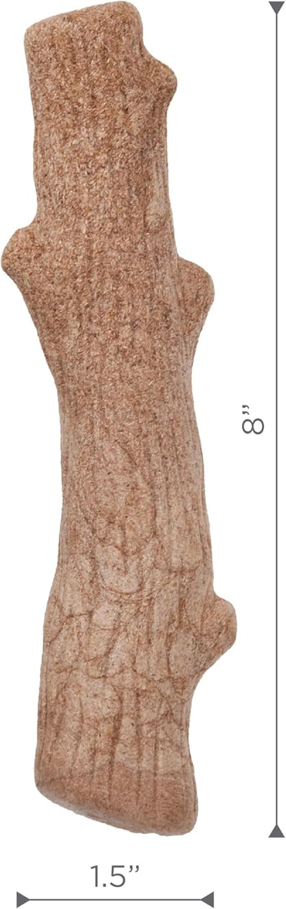 Outward Hound Dogwood Wood Durable Dog Chew Toys, Real Wood & Mint, 2-Pack, Large