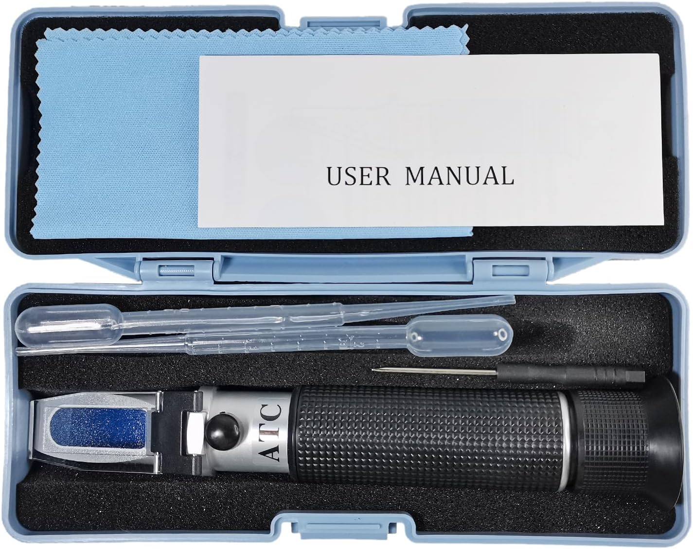 Agriculture Solutions Salinity Refractometer for Seawater and Marine Fishkeeping Aquarium 0-100 PPT with Automatic Temperature Compensation