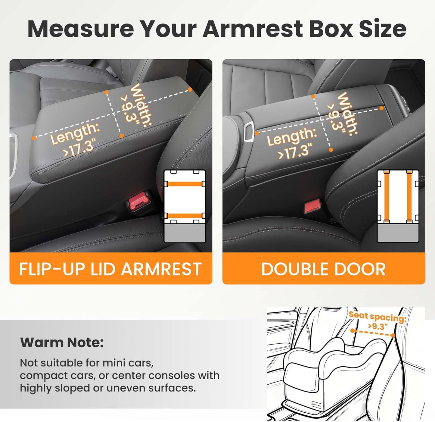 Portable Small Dog Seat for Car, Luxury Center Console Dog Car Seat Booster with Safety Tethers, Anti-Collapse Pet Travel Carseat for SUV, Truck (Black/Grey)