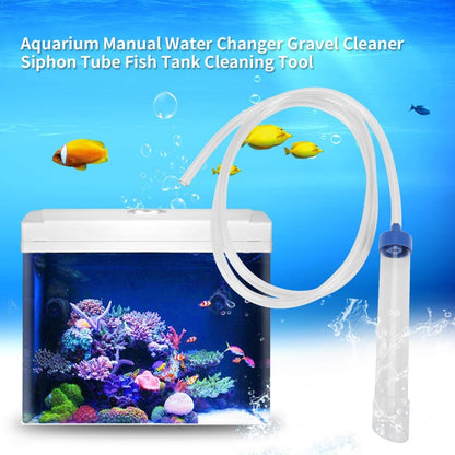 Mumusuki Hand Pump Aquarium Gravel Cleaner & Water Changer - 150cm Siphon Tube for Fish Tank Cleaning, Waste Remover for Small Tanks up to 30L (8 Gal)