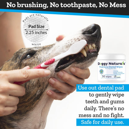 Truclens Dental Wipes fro Cats and Dogs (50 Count)…