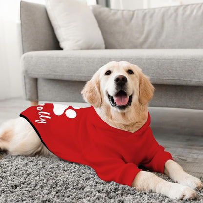 Custom Dog Hoodie, Personalized Dog Sweatshirts with Pet Face Name Photo for Small Medium Large Dogs Cat Puppy Pitbull Clothes Sweater Outfits Custume