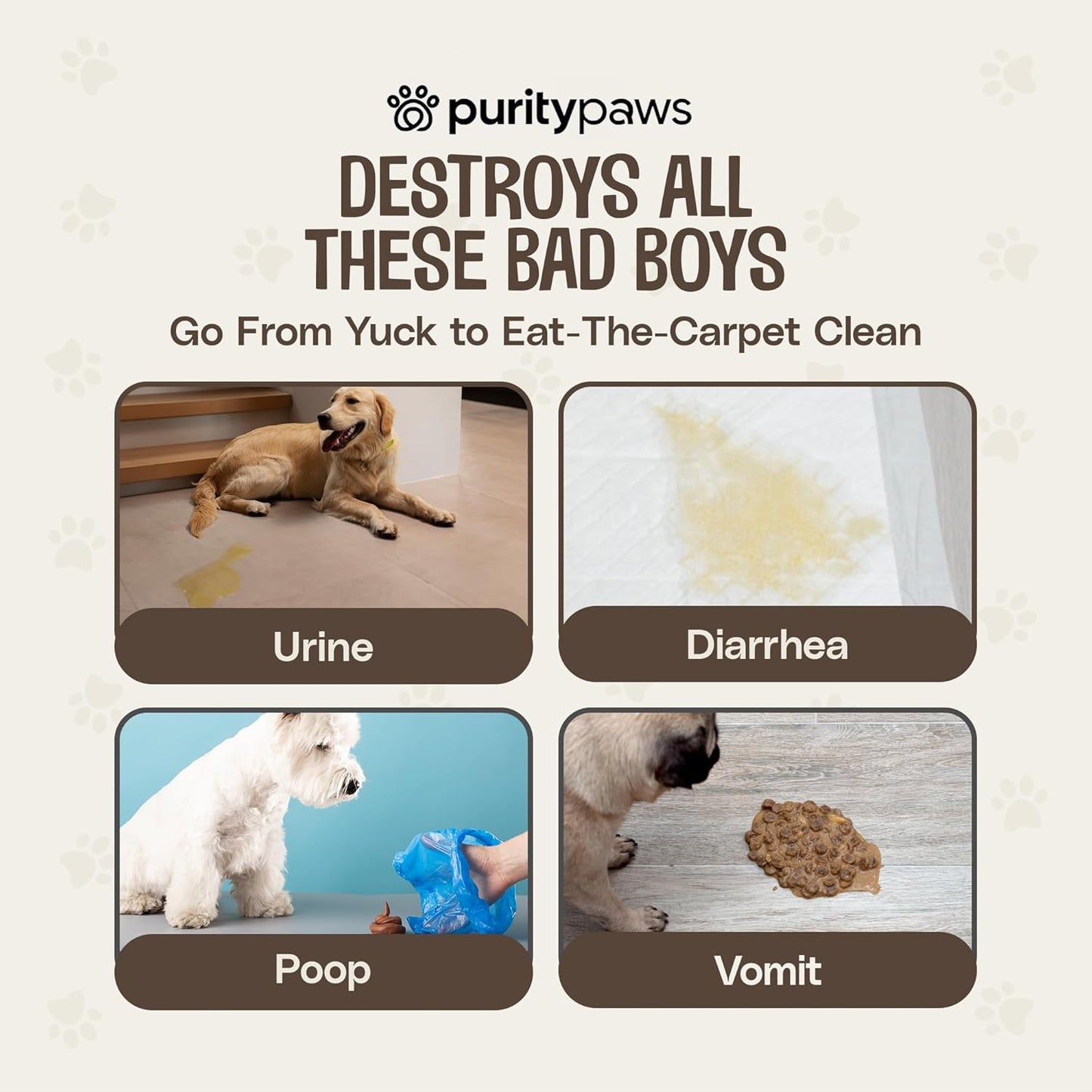 Pet Stain & Odour Remover – Fast-Acting Enzyme Cleaner for Dog & Cat Urine, Feces & Vomit – Pet Safe Odor Eliminator for Carpet, Upholstery, Car, Bedding, Tiles – Puppy Essentials – 500ml