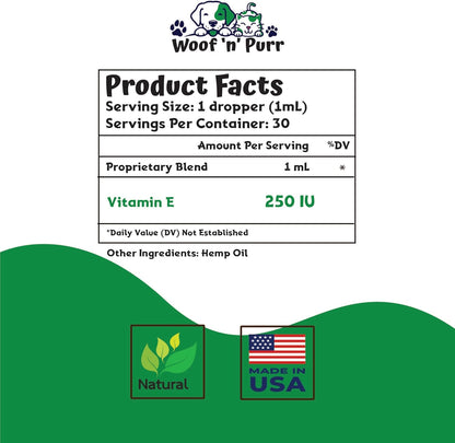 Vitamin E for Dogs - Vitamin E Dog - Vitamin E for Dog - Dog Vitamins E - Vitamin E Canine - Vitamin E Supplement for Dogs - Vitamin E Oil Dog - Dog Vitamins - Dog Immune Support - 1 fl oz