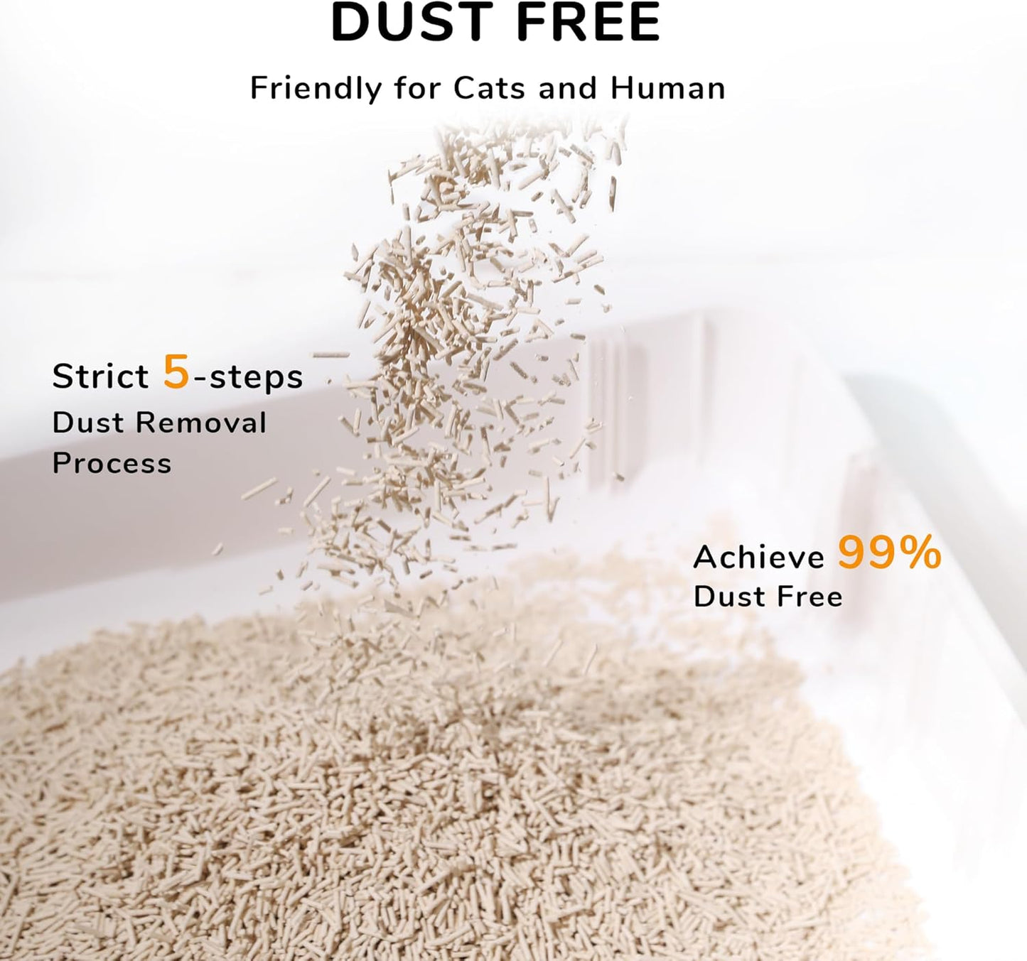 FUKUMARU 18LB Tofu Cat Litter Corn and 24LB Cassava Cat Litter, Natural Ingredients, Quick Clumping, Lightweight, 24/7 Odor Control