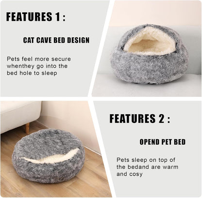 Cat Cave for Puppy and Kitty,Cat Tunnel Bed,Cat Toys for Indoor
