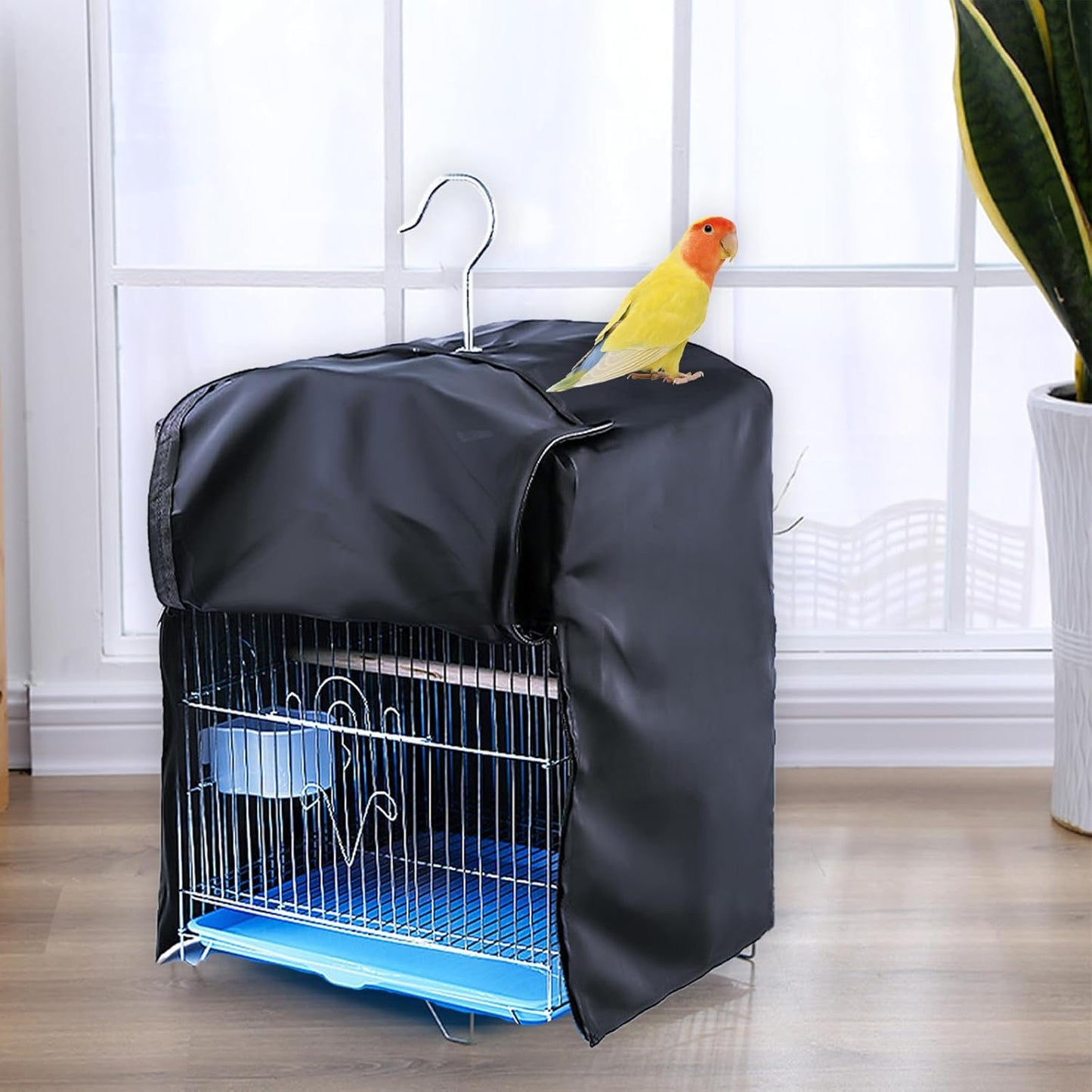 Bird Cage Cover for Night, Bird Cage Cover Shield, Black-Out Birdcage Cover, Good Night Windproof Light-Proof Cage Accessories for Parakeets Lovebirds Parrot (Only Covers)
