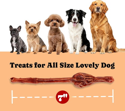 Chicken&Bullly Flavor Dog Chews Long Lasting Low Odor & High Protein Dog Snacks for Small Dogs & Puppies