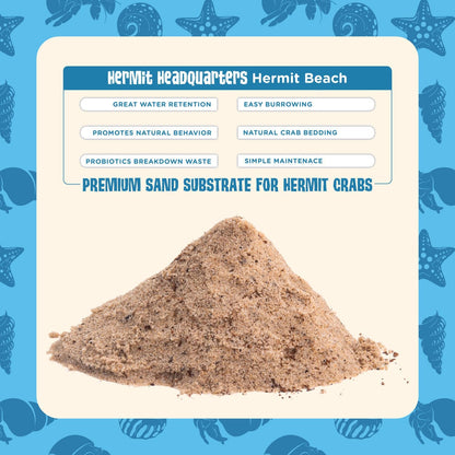 Fluker's All Natural Premium Hermit Crab Sand Substrate, Sand Mixture with Coconut Fiber, For Hermit Crab Tanks, 12 lbs.