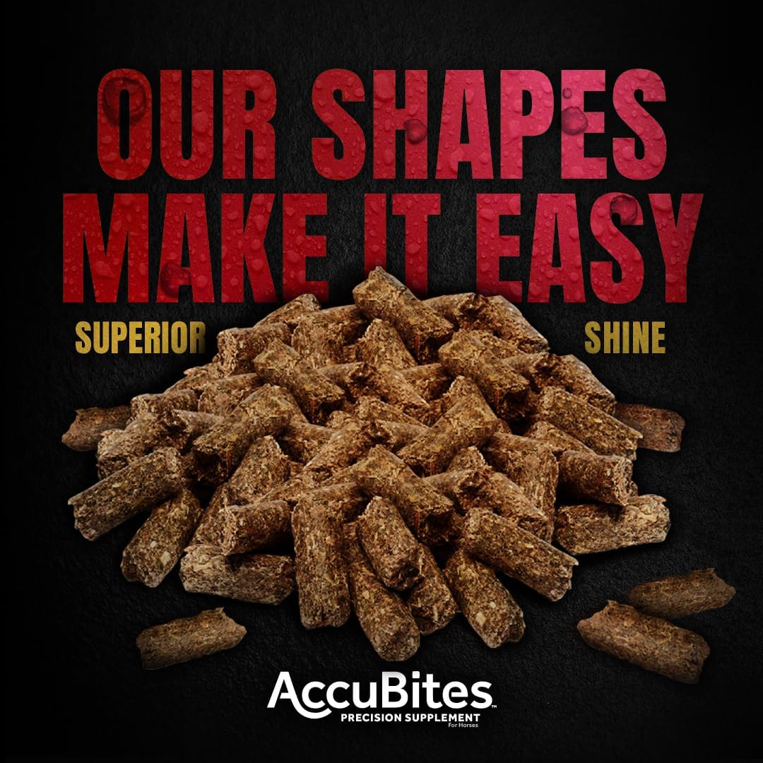 Manna Pro AccuBites Radiance Equine Supplement – Skin & Coat, Essential Vitamins & Hoof Health for Horses – Packed with Omega 3, 6, & Biotin – Main & Tail Maintenance – Alfalfa Flavored – 7.5 lbs