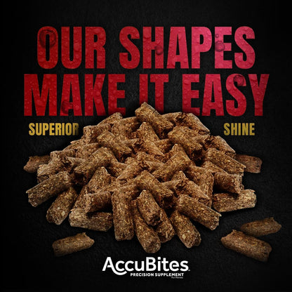 Manna Pro AccuBites Radiance Equine Supplement – Skin & Coat, Essential Vitamins & Hoof Health for Horses – Packed with Omega 3, 6, & Biotin – Main & Tail Maintenance – Alfalfa Flavored – 7.5 lbs