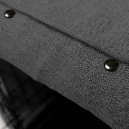 Friends Forever Metal Dog Crate Cover 48 inch w/Light Blocking Protective Curtain, Dog Cage Cover w/Roller Shades, Machine Washable, Trucker Black