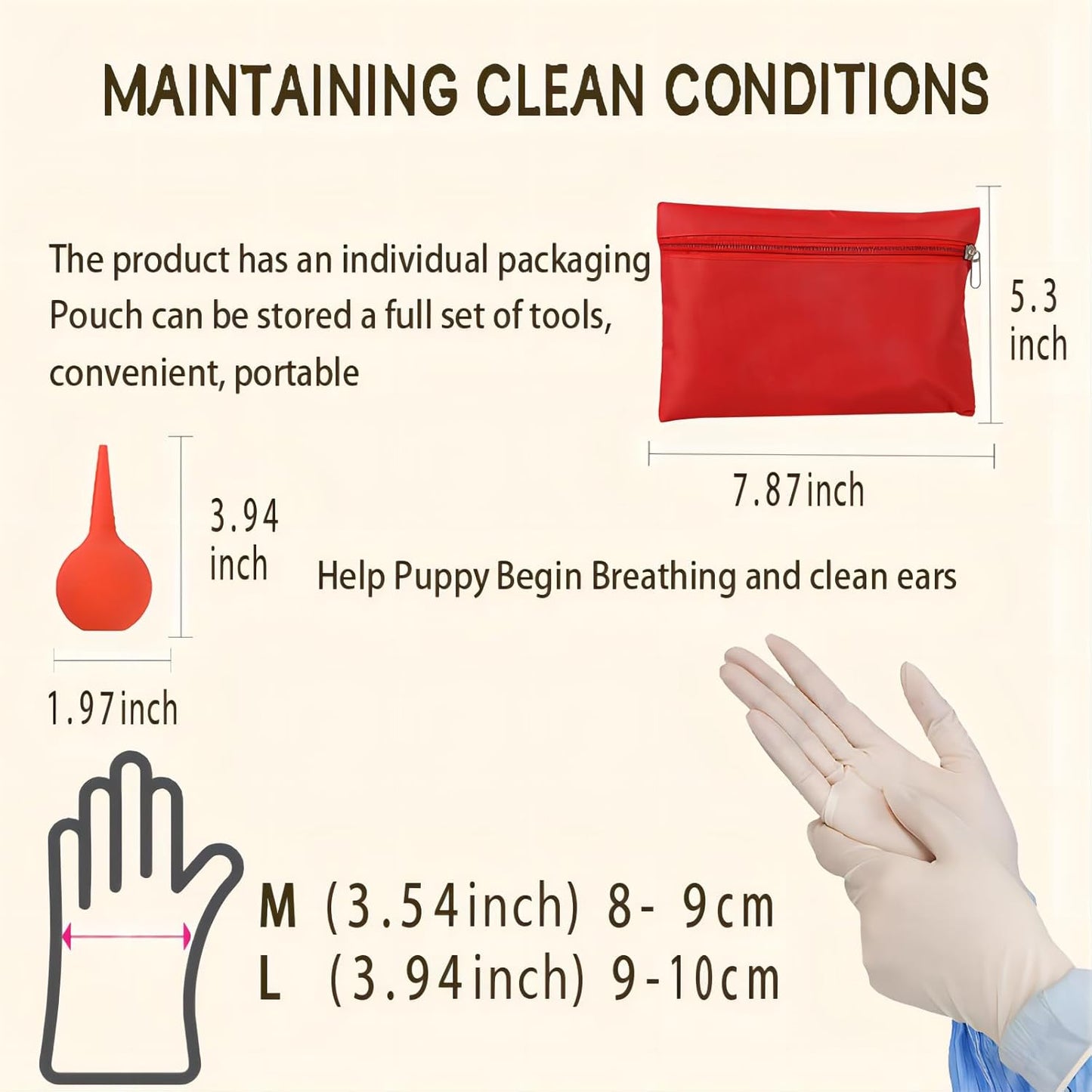 Puppy Kitten whelping supplies，JounLoin whelping kit for Puppies Birth-Newborn Pets Whelping Supplies and Kitten-Pregnant Dog Birthing Supplies-Use in Whelping Box-Pet Delivery Kit-Bottles for Nursing