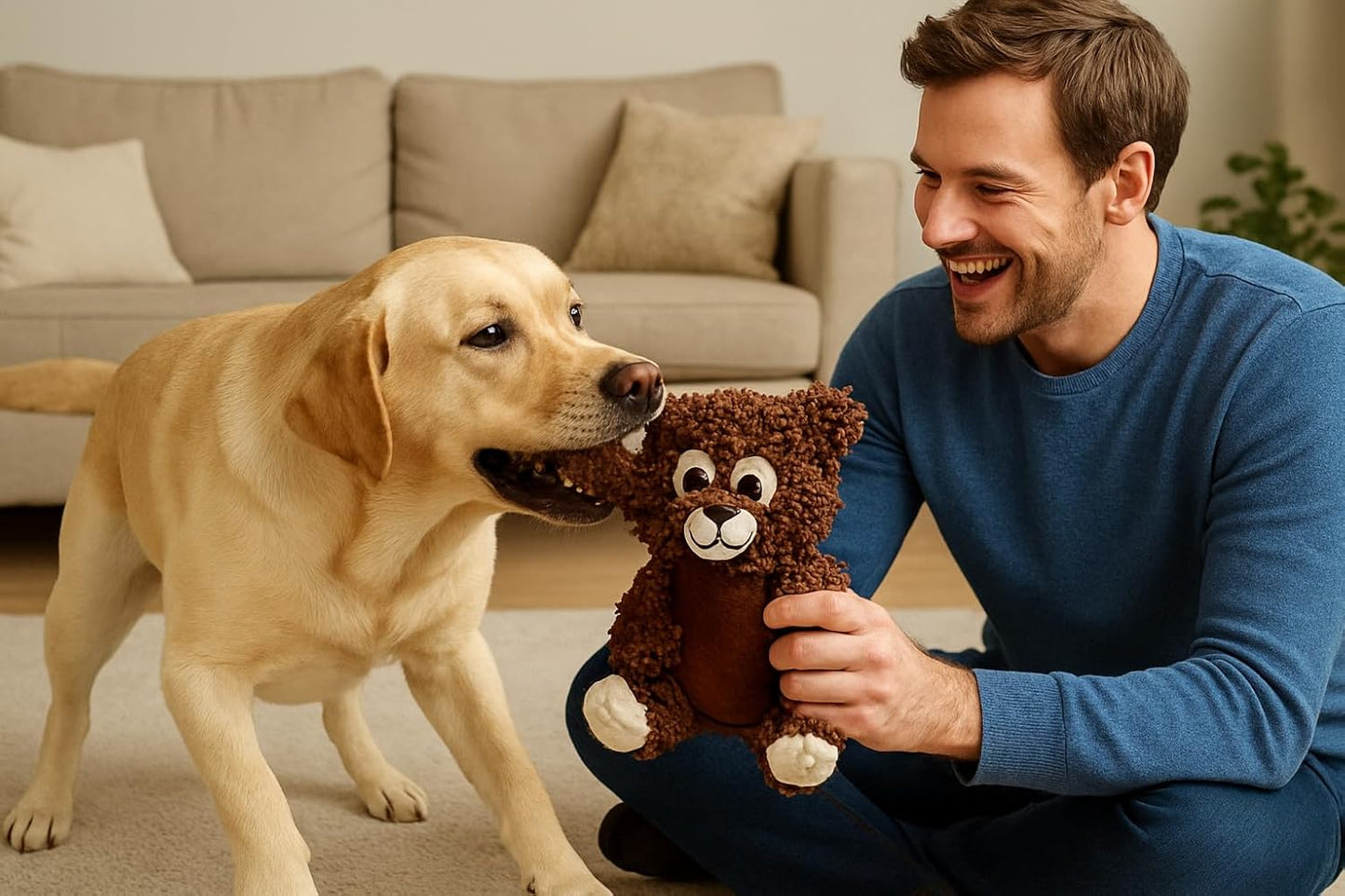 SNOODLE Tough Dog Chew Toy – Indestructible Fabric for Aggressive Chewers – Interactive Pet Toys & Puppy Teething Toys – Long Lasting Dog Chews – Small Dog Toys & Durable Puppy Chew Toys