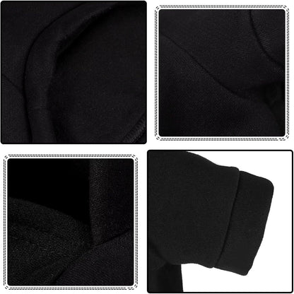 Paiaite Black Chihuahua Dog Hoodie: Warm and Stylish with a 'Security' Printed Sweatshirt, Cold Weather Pet Clothes, and Sweater Coat All in One - Perfect for Winter and Cool Summer Nights! M