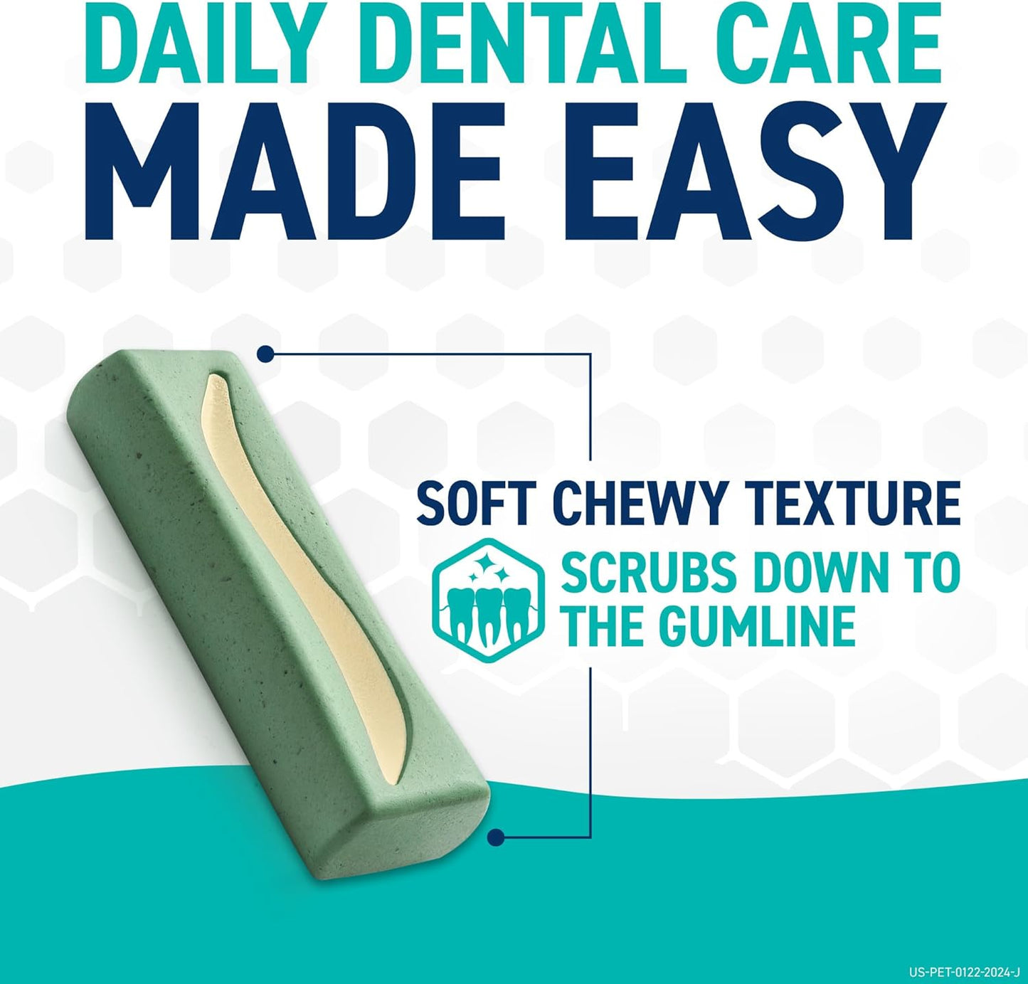 ORAVET Dental Chews for Dogs, Oral Care and Hygiene Chews (Large Dogs, Over 50 lbs.) Pink Pouch, 14 Count