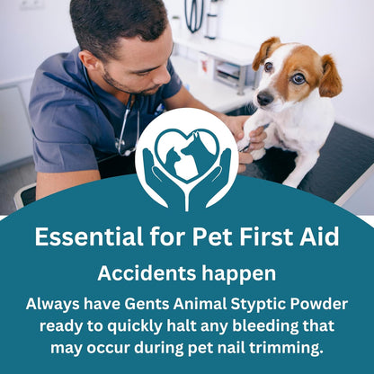 5 oz Styptic Powder for Dogs, Cats & Birds Stops Bleeding– Quick Blood Clotting for Nail Clipping, Minor Cuts, Tail Docking & Wing Clipping – Pet First Aid Hemostatic Powder with Sealed Top & Scoop