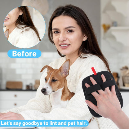 Pet Hair Removal Glove,Upgraded Reusable Grooming Gloves for Cats & Dogs,Magic Brush Pet Hair Remover,Mitt & Pet Grooming Gloves for Couch, Carpet, Furniture Upgraded Electrostatic Hair Removal Glove