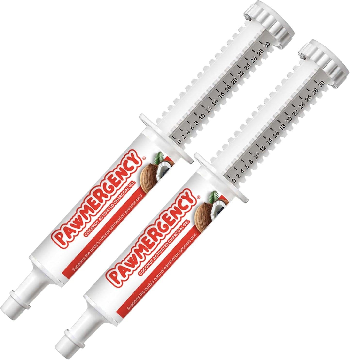 PawMergency – Activated Charcoal First Aid Kit Emergency Rescue 2 Pack for Dogs, Cats, Puppy & Pet Poison Kit, Camping Survival Remedy Essential, Oral Anti Diarrhea Digestive Absorb Toxins (30mL)