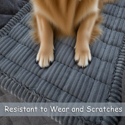 Dog Bed for Car Back Seat, Non-Slip Backseat Pet Bed Mat for Travel, Soft Dog Seat Cover Blanket Washable Couch Protector Fit for Hammock Extenders in Cars, SUVs and Trucks(54"×25" Gray)