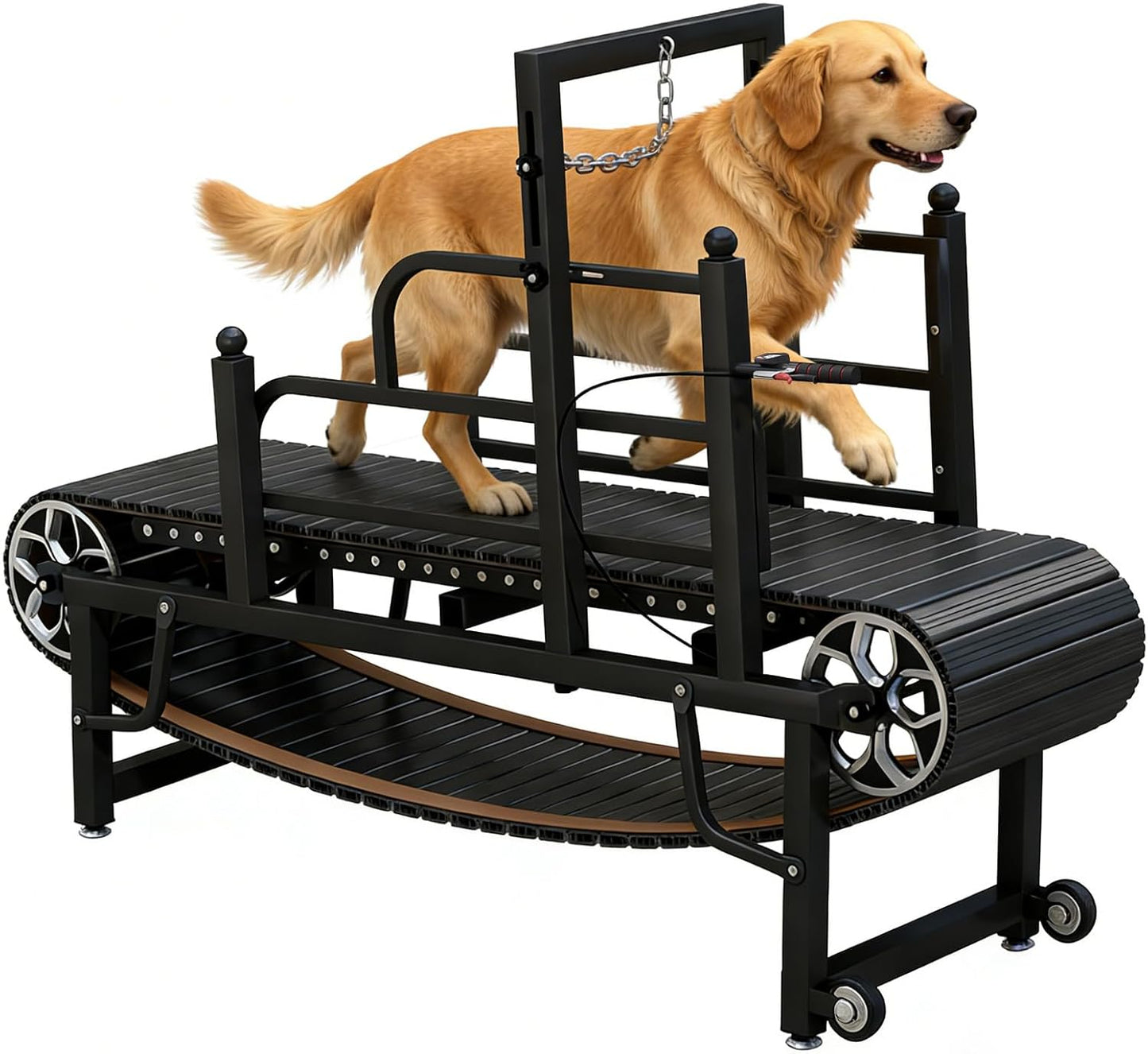 Dog Treadmill for Large/Medium Dogs, Dog Running Machine Exercise Equipment with Brakes and Slope Adjustment for Large&Medium Dog