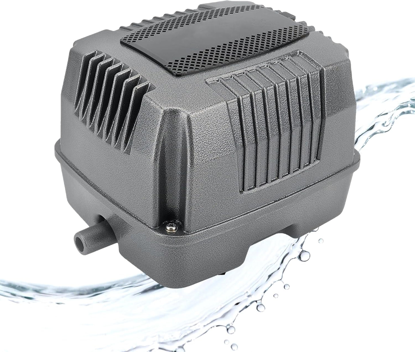 Electric Pond Aerator, Linear Air Pump for Outdoor Ponds, Electromagnetic Fish Aerator Diffuser Bubbler, Air Stone Pump, Home Waste Water Treatment