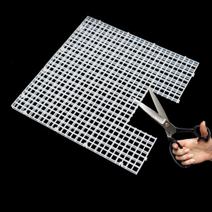 Hipanda Aquarium Hood Fish Tank top Cover, Terrarium lid Plastic Grid with 4-Piece Set Corner Protectors. Prevents Jumping (Fit 8MM/0.3inch Glass Black)