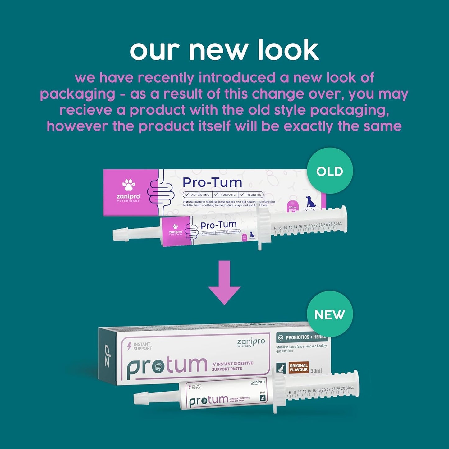 Protum Probiotic Paste for Dogs - 30ml Advanced Prebiotic Formula for Digestive Support - Tasty Flavour for Canine Gut Health - Aids Digestion, Diarrhea Recovery, and Wellness