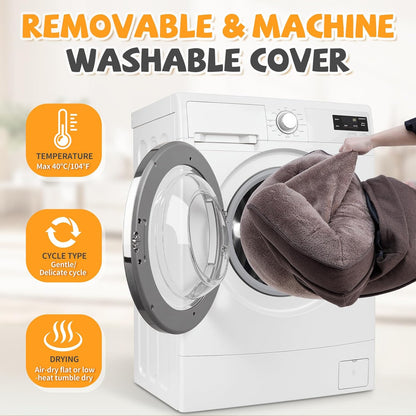 Makigued Medium Orthopedic Dog Bed with Egg Crate Foam Waterproof Liner Dog Sofa Couch with Removable Washable Cover Non-Slip Bottom, 24 * 18 * 6.5Inch, Dark Brown