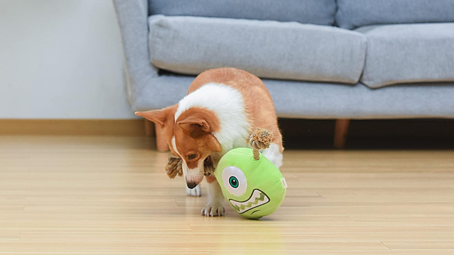 Disney for Pets Disney and Pixar's Monsters, Inc. Mike 9" Rope Head Toy for Dogs | Mike Dog Toy | Monsters Inc Movie Toys for All Dogs, Official Dog Toy Product of Disney and Pixar for Pets