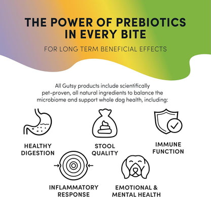 CRUMPS NATURALS Gutsy-Calm Bites 4.6oz/130g, Dog Treats, Supplements