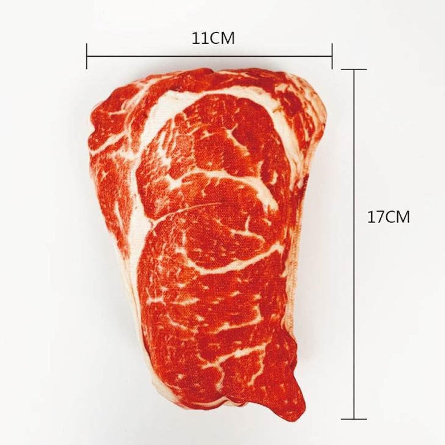 2Pcs Realistic Food Dog Squeaky, Steak Plush Dog Toy, Stuffed Puppy Chew Toy with Squeaker, Soft Food Shape Pet Toy for Small and Medium Dogs Pet Supplies