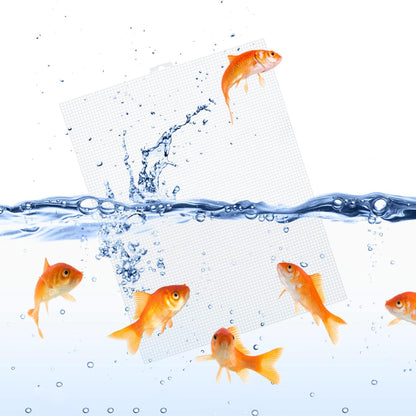 Cuyacili 2 Pack Fish Tank Divider, Plastic Grid Cuttable Grid Plate Fish Separator with 12 Suction Cups DIY Designed Clear Easy to Bent 10 * 13in