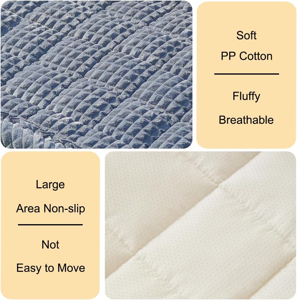 Dog Bed for Car, Backseat Pet Bed Mat, Fit for Backseat Extenders and Seat Covers (Gray, 24.8" x 54")