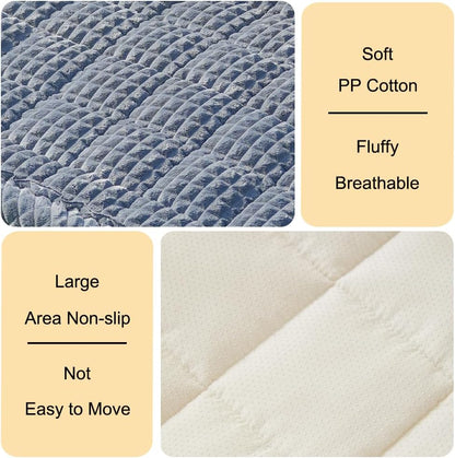 Dog Bed for Car, Backseat Pet Bed Mat, Fit for Backseat Extenders and Seat Covers (Gray, 24.8" x 54")