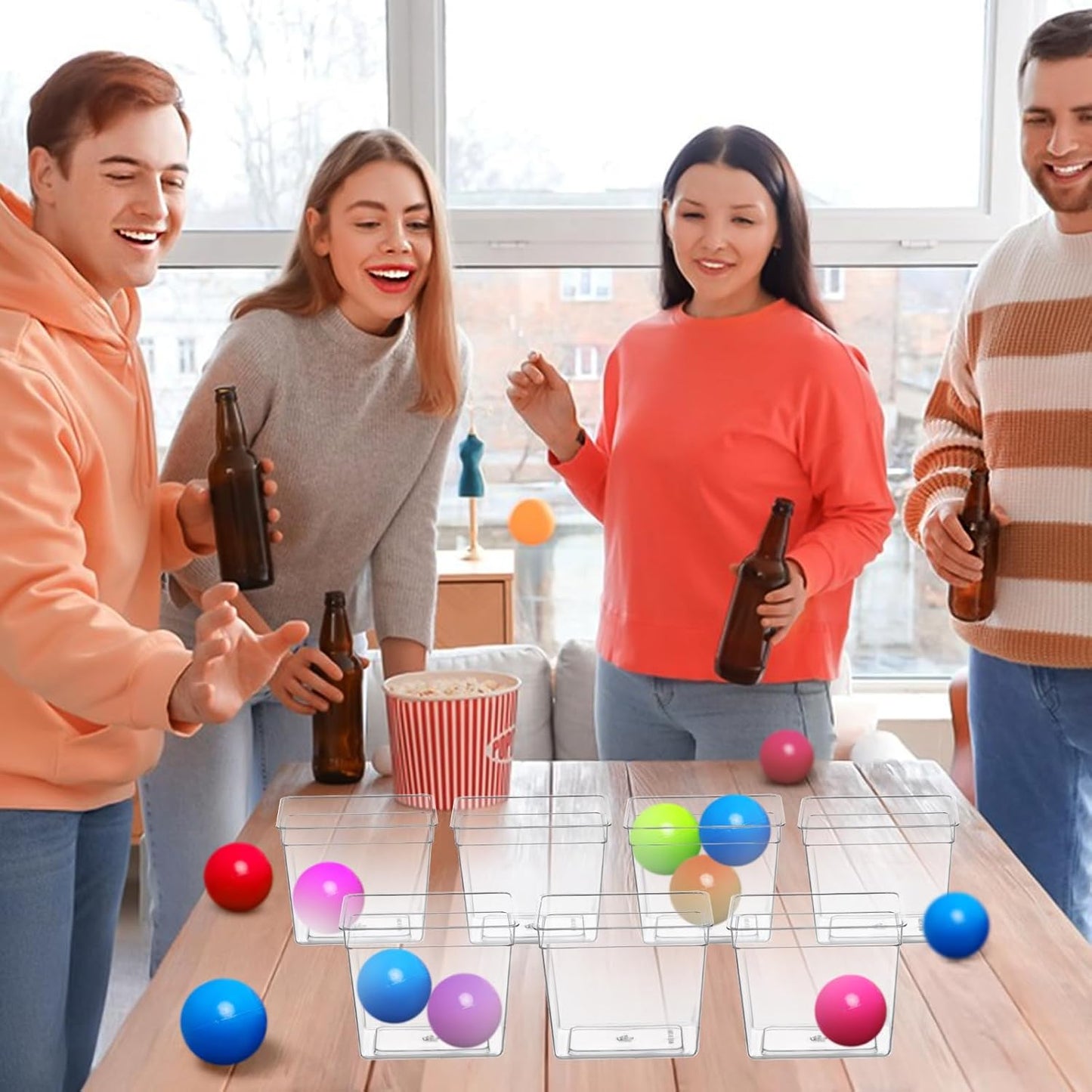 30 Pack 12 oz Plastic Fish Bowls with Lids Plastic Reptile Terrariums Carrier Cage Hatching Container Rectangle Gold Fish Bowls Transparent Turtle Aquarium for Adults Centerpieces Party Decoration