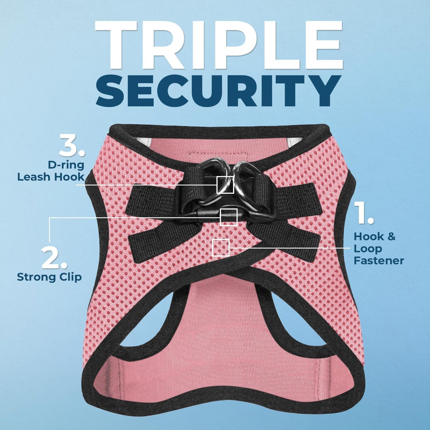 Best Pet Supplies Voyager Step-in Air All Weather Mesh Harness and Reflective Dog 5 ft Leash Combo with Neoprene Handle, for Small, Medium and Large Breed Puppies - Pink Base, XXS