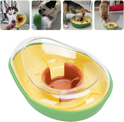 Yosoo Health Gear Avocado Pet Feeder Plastic Slow Feeder Dog Bowl, Leakage Design, Attractive Avocado Shape, Prevents Food Spillage, Practical and User Friendly, for Cats and Dogs