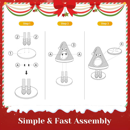 Christmas Cat Tree Tower –Santa Hat Design with Scratching Posts & Cozy Bed, Suitable for Small to Large Cats, Red