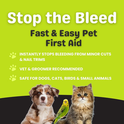 PetEyez Styptic Powder for Dogs, Cats & Birds (2 oz) – Fast-Acting Blood Clotting & Bleed Stop Powder for Pet Nail Trims, Clipping & Cuts – Easy-Use Wide Mouth DIP Can – First Aid Grooming Essential