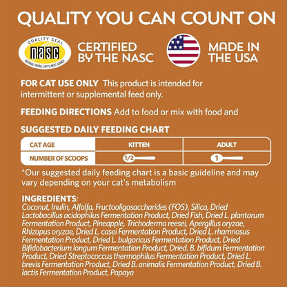 Meowbiotics Cat Probiotics Powder– Good Guts Digestive Health & Kitty P. Freely Variety Pack – Immune Support, UTI & Kidney Care – Food Topper Supplement – Made in USA – 30-Day Supply Each