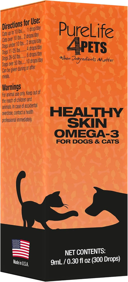 PureLife 4 Pets Healthy Skin Omega-3 for Dogs and Cats