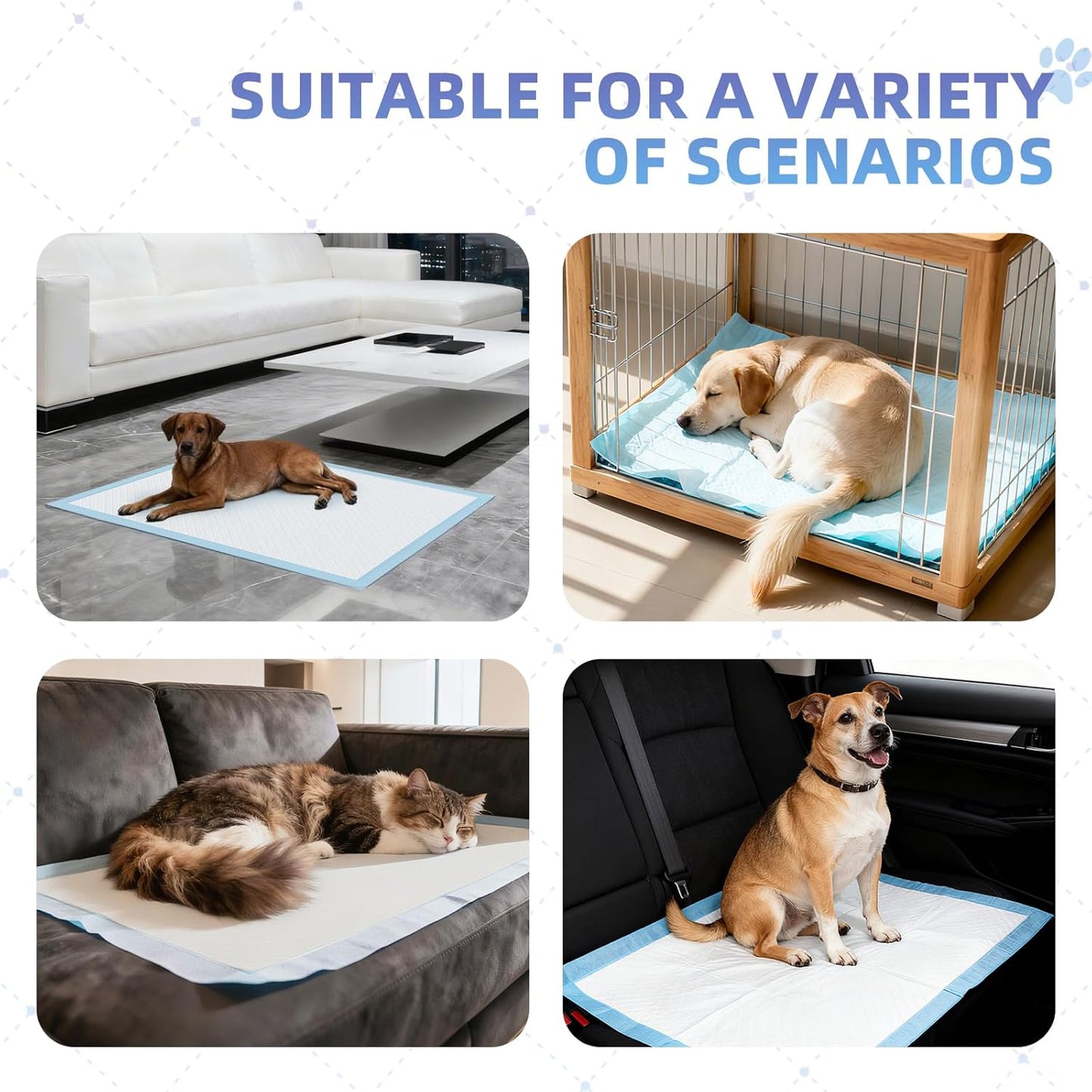 Dog Pee Pads Extra Large 30"x36", 50 Count Puppy PadsXL, Potty Pads for Dogs, Super Absorbent & Leak-Proof, Disposable Training Pads for Puppies, Doggie Pads