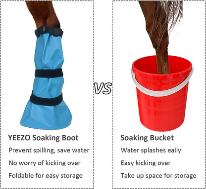 yeezo Hoof Soaking Bag Horse Soaking Boot Hooves Wrapped Easy Soaker Treating Bags with EVA Pad