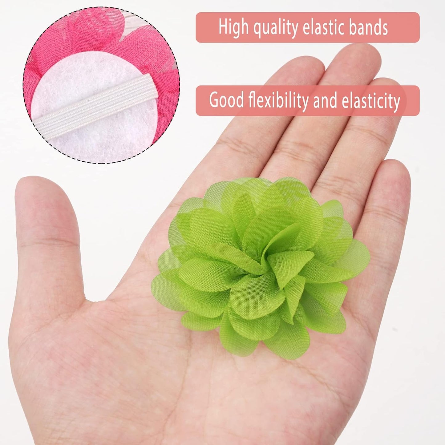 Yxiang Dog Collar Flowers Bulk Pet Flower Bow Ties Multi-Color Dog Charms Flower for Cat Puppy Dog Collar Grooming Accessories