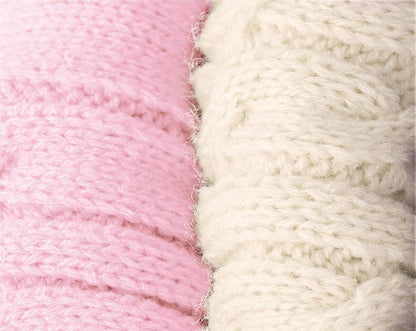 2 Pack Dog Sweaters for Small Dogs - Puppy Medium Warm Clothes in Winter, Turtleneck Pullover Design for Boy Girl Pet, Doggie, Cat, Kitten Chihuahua Bulldog Pug Beagles (S, Pink, Beige)