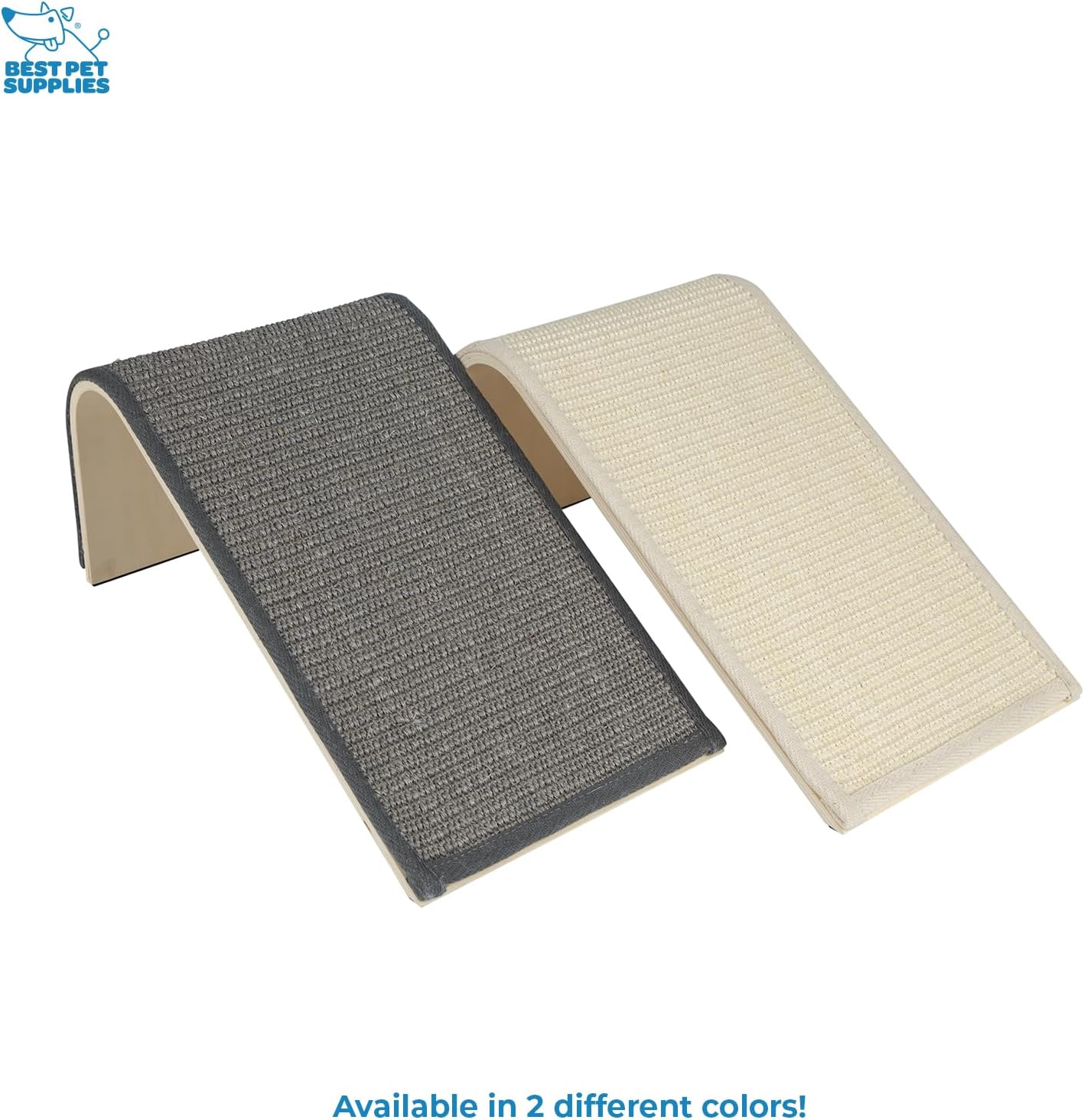 Best Pet Supplies Catify Cat Scratcher, Fun Interactive Scratchers, Posts, Poles, Claw Safe, Furniture Saver Indoor Play Support Natural Cat Behaviors Heavy Duty - Ramp (Gray)